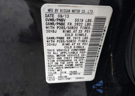 2014 Infiniti Qx70 from USA, damaged, VIN JN8CS1MW8EM412179